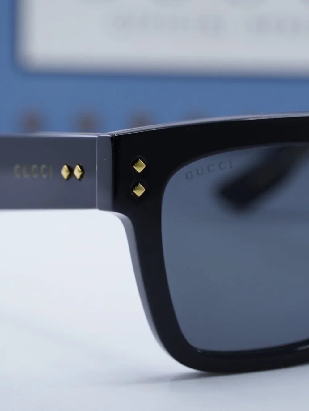 Gucci GG1084S 001 Square Sunglasses - Black/Grey